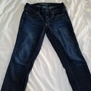 American Eagle Tomgirl Dark Wash Jeans Size 2